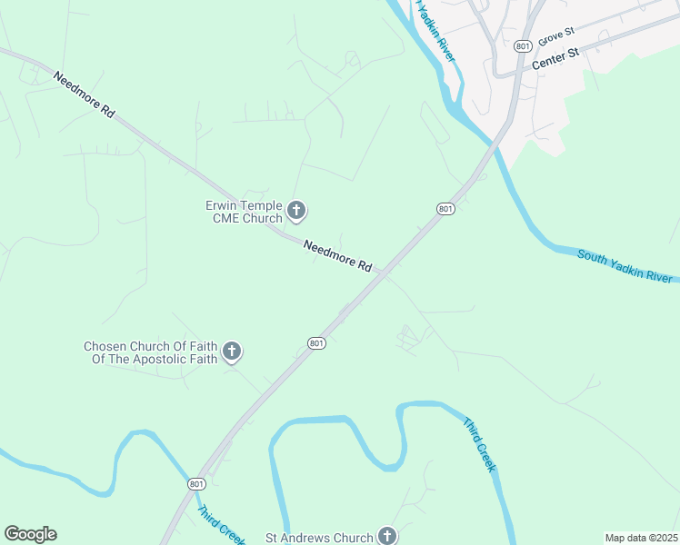 map of restaurants, bars, coffee shops, grocery stores, and more near 215 Needmore Road in Woodleaf