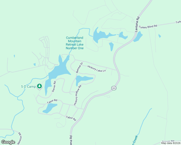 map of restaurants, bars, coffee shops, grocery stores, and more near 154 Hickory Hollow Road in Cumberland County