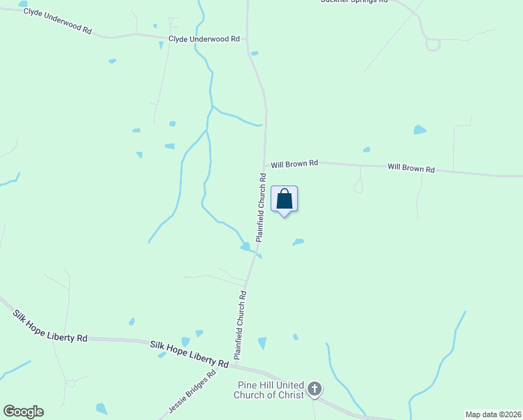 map of restaurants, bars, coffee shops, grocery stores, and more near 522 Plainfield Chu Road in Siler City