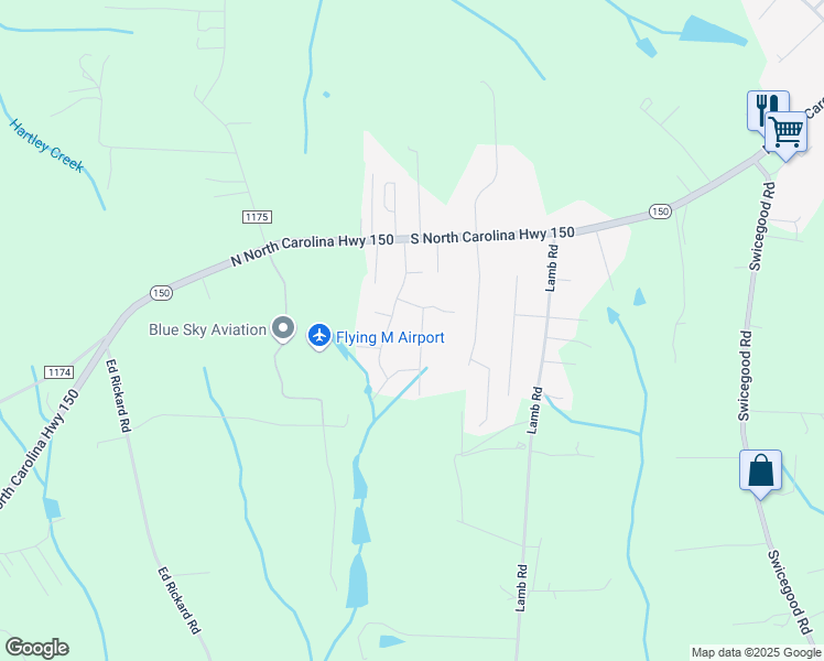 map of restaurants, bars, coffee shops, grocery stores, and more near 303 Oakdale Lane in Lexington