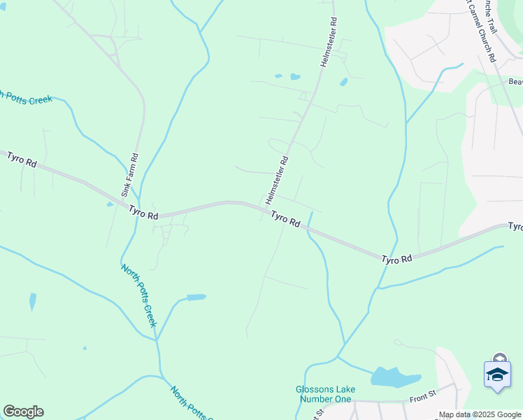 map of restaurants, bars, coffee shops, grocery stores, and more near 1481 Tyro Road in Lexington