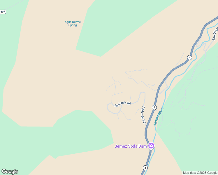 map of restaurants, bars, coffee shops, grocery stores, and more near 21 El Cerrito Place in Jemez Springs