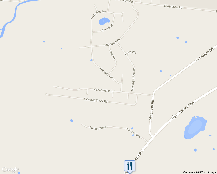 map of restaurants, bars, coffee shops, grocery stores, and more near 5610 Constantine Drive in Rockvale