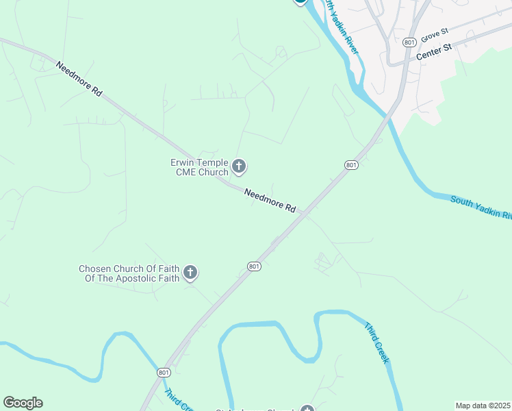 map of restaurants, bars, coffee shops, grocery stores, and more near 215 Needmore Road in Woodleaf