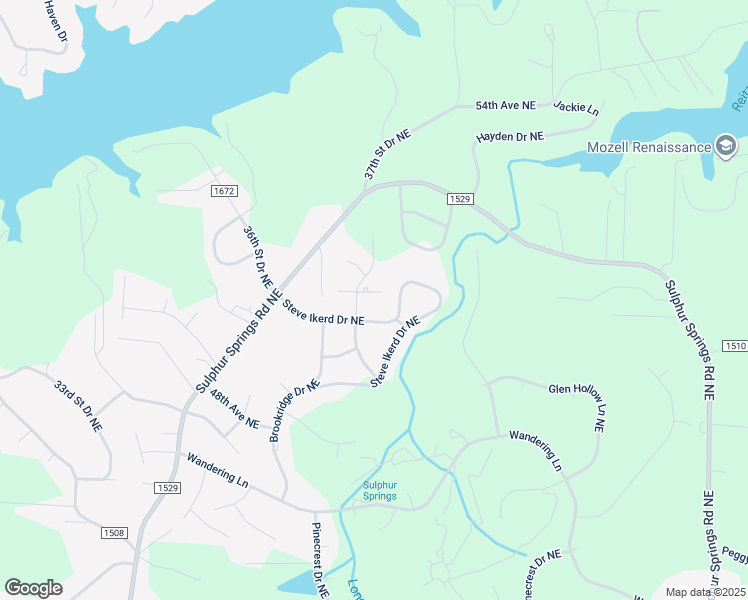 map of restaurants, bars, coffee shops, grocery stores, and more near 3818 Jimmy Place Northeast in Hickory