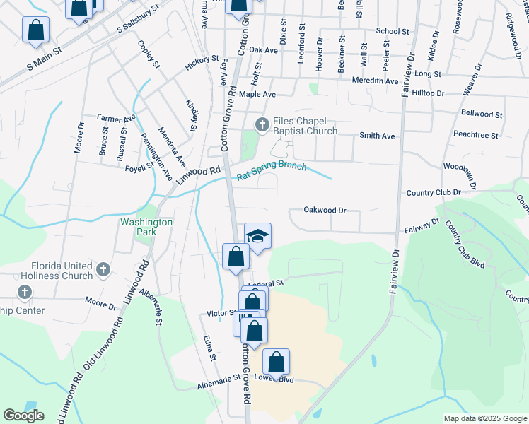 map of restaurants, bars, coffee shops, grocery stores, and more near 112 New Haven Drive in Lexington