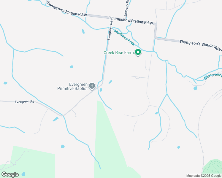 map of restaurants, bars, coffee shops, grocery stores, and more near in Thompson's Station