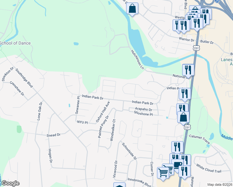 map of restaurants, bars, coffee shops, grocery stores, and more near 2554 New Holland Circle in Murfreesboro