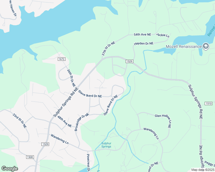 map of restaurants, bars, coffee shops, grocery stores, and more near 3827 Jimmy Place Northeast in Hickory
