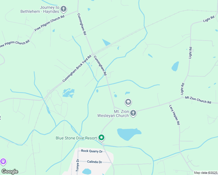 map of restaurants, bars, coffee shops, grocery stores, and more near 2676 Cunningham Road in Thomasville