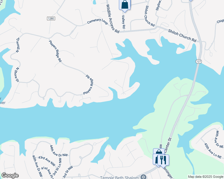 map of restaurants, bars, coffee shops, grocery stores, and more near 739 Victoria Lane in Hickory