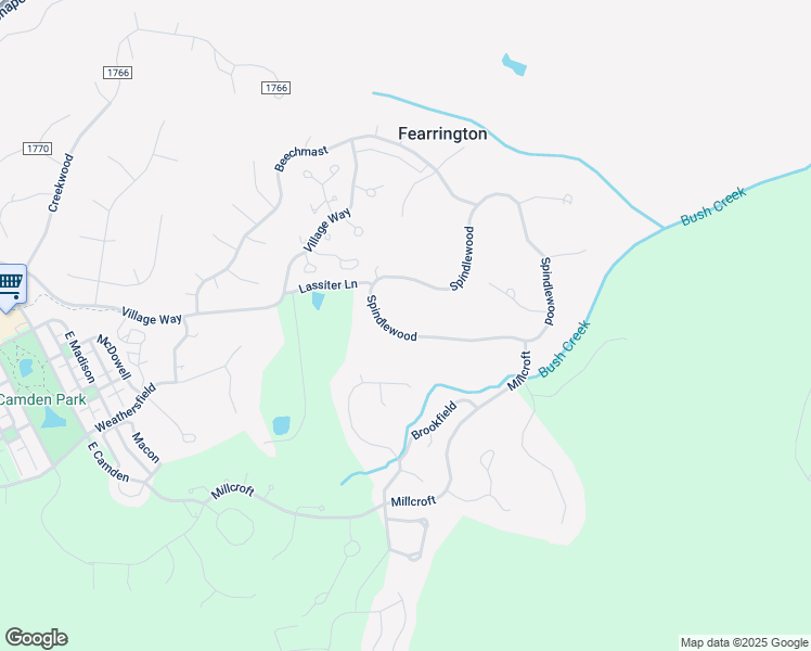 map of restaurants, bars, coffee shops, grocery stores, and more near 648 Spindlewood in Pittsboro