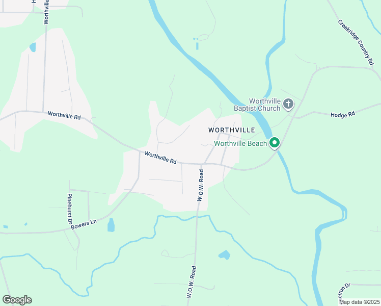 map of restaurants, bars, coffee shops, grocery stores, and more near 1079 Worthville Road in Randleman