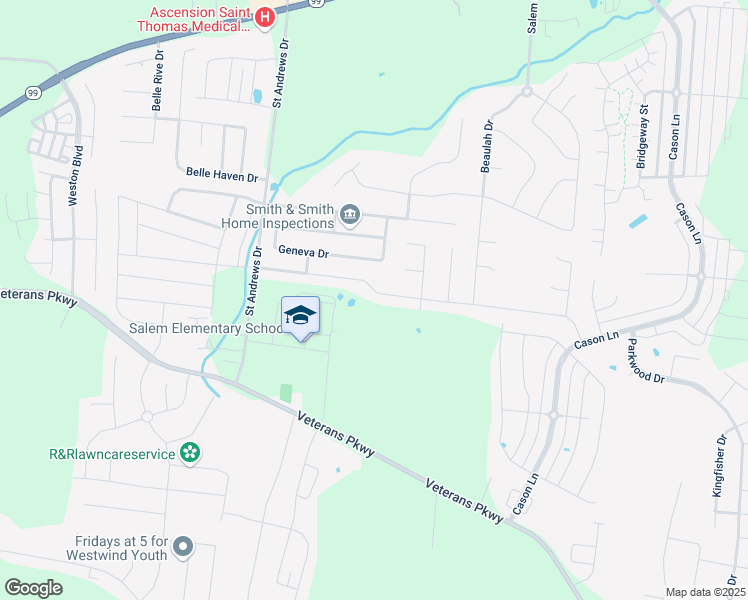 map of restaurants, bars, coffee shops, grocery stores, and more near 3323 Shady Forest Drive in Murfreesboro