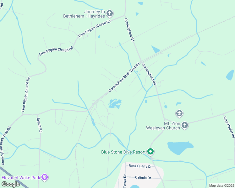 map of restaurants, bars, coffee shops, grocery stores, and more near 1682 Cunningham Brick Yard Road in Thomasville