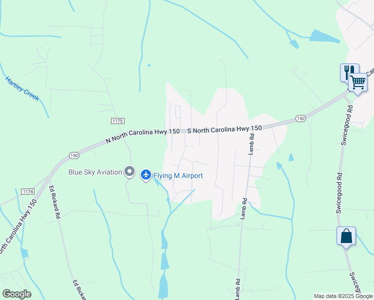 map of restaurants, bars, coffee shops, grocery stores, and more near 187 Oakdale Lane in Lexington