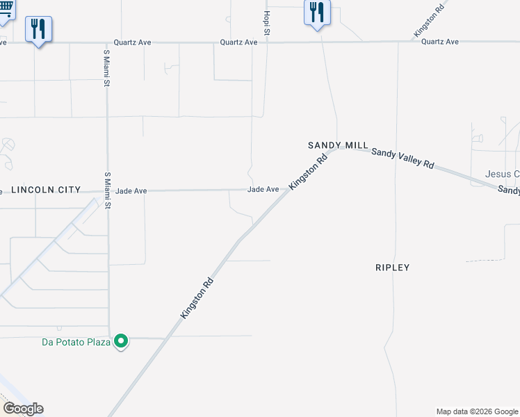 map of restaurants, bars, coffee shops, grocery stores, and more near 2 Sandy Valley Road in Sandy Valley