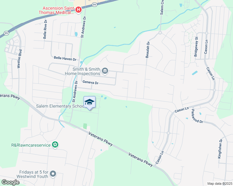 map of restaurants, bars, coffee shops, grocery stores, and more near 3323 Shady Forest Drive in Murfreesboro