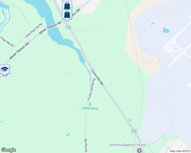 map of restaurants, bars, coffee shops, grocery stores, and more near 2582 Louisville Loop in Maryville