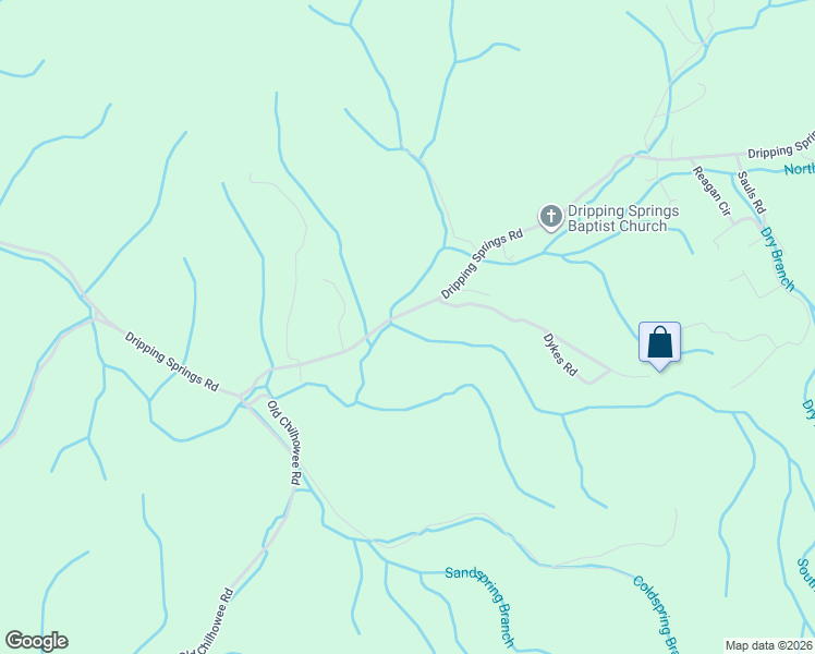 map of restaurants, bars, coffee shops, grocery stores, and more near 1720 Dripping Springs Road in Seymour