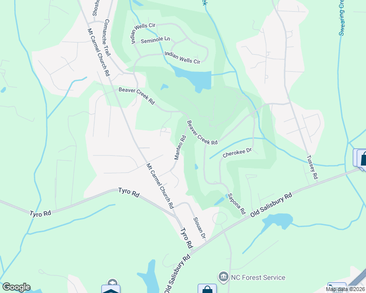 map of restaurants, bars, coffee shops, grocery stores, and more near 110 Manteo Road in Lexington