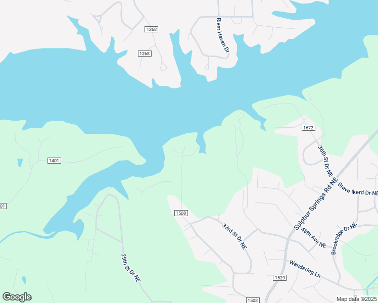 map of restaurants, bars, coffee shops, grocery stores, and more near 3016 44th Avenue Drive Northeast in Hickory