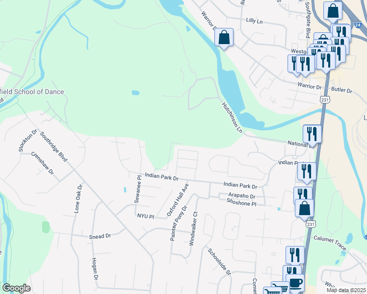 map of restaurants, bars, coffee shops, grocery stores, and more near 2363 New Holland Circle in Murfreesboro