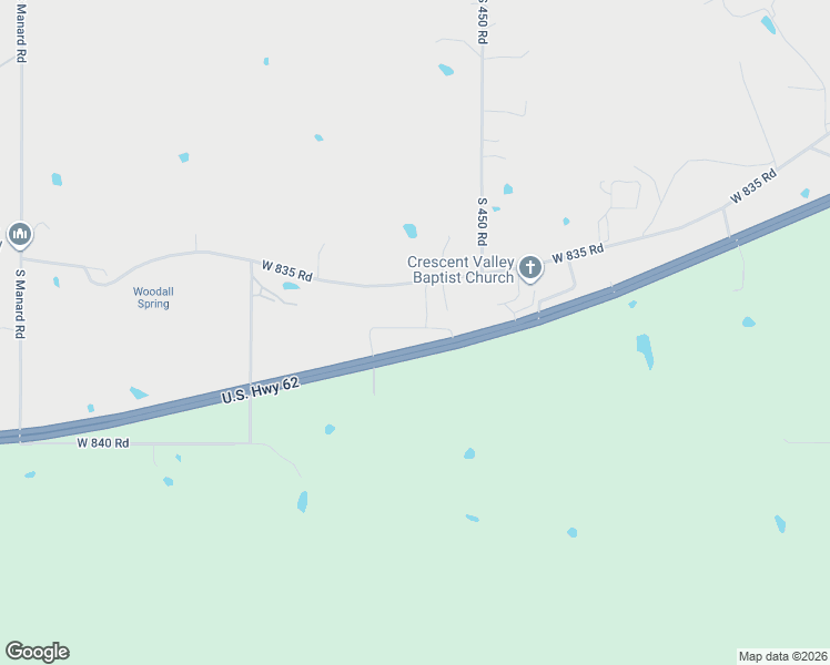 map of restaurants, bars, coffee shops, grocery stores, and more near 11872 West 838 Road in Tahlequah