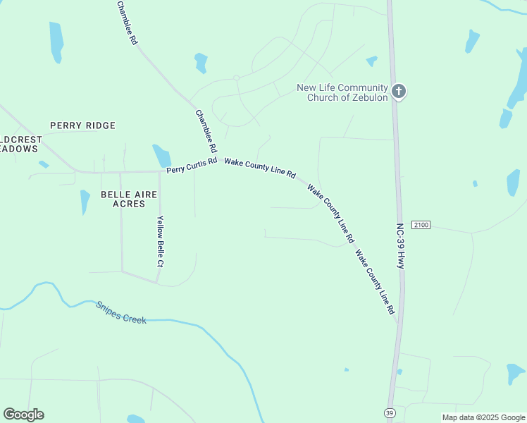 map of restaurants, bars, coffee shops, grocery stores, and more near Rickenbacker Drive in Johnston County