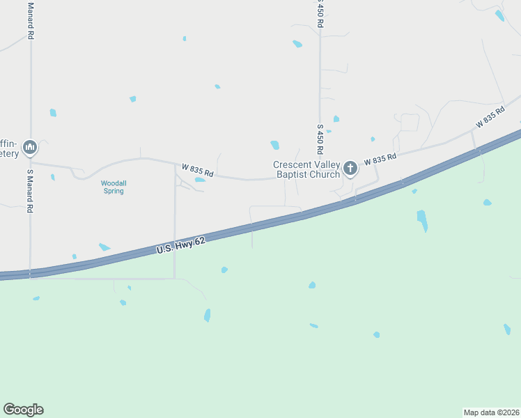 map of restaurants, bars, coffee shops, grocery stores, and more near 11766 West 838 Road in Tahlequah