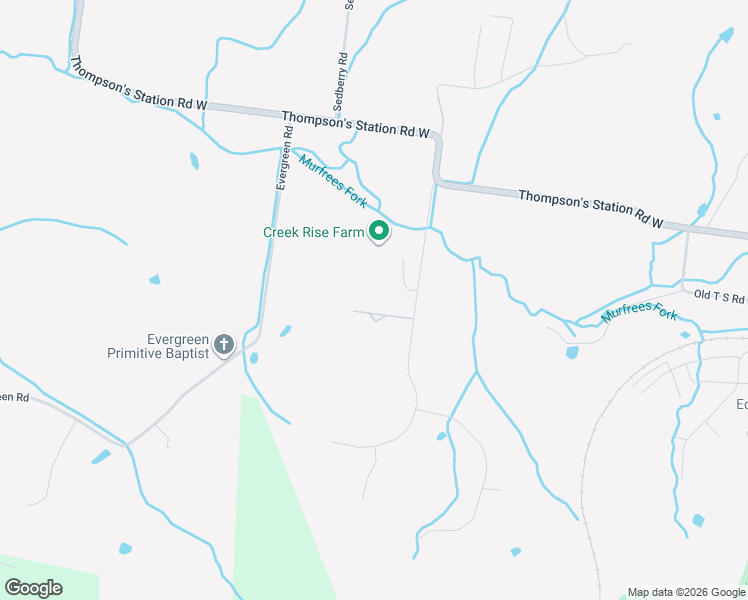 map of restaurants, bars, coffee shops, grocery stores, and more near 1735 Dean Road in Thompson's Station