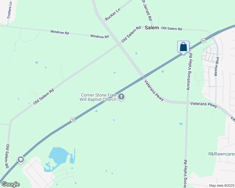 map of restaurants, bars, coffee shops, grocery stores, and more near 6758-6956 Salem Pike in Murfreesboro