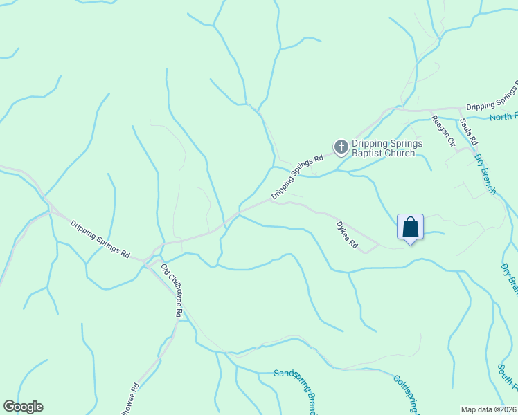 map of restaurants, bars, coffee shops, grocery stores, and more near 1720 Dripping Springs Road in Seymour