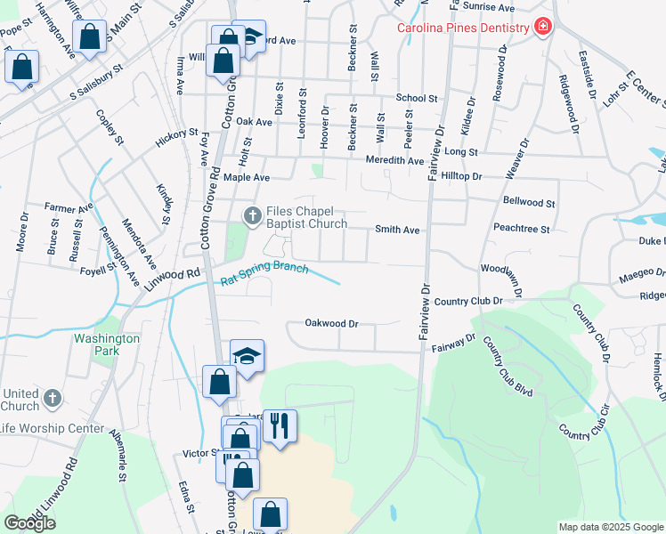 map of restaurants, bars, coffee shops, grocery stores, and more near 703 Liberty Avenue in Lexington