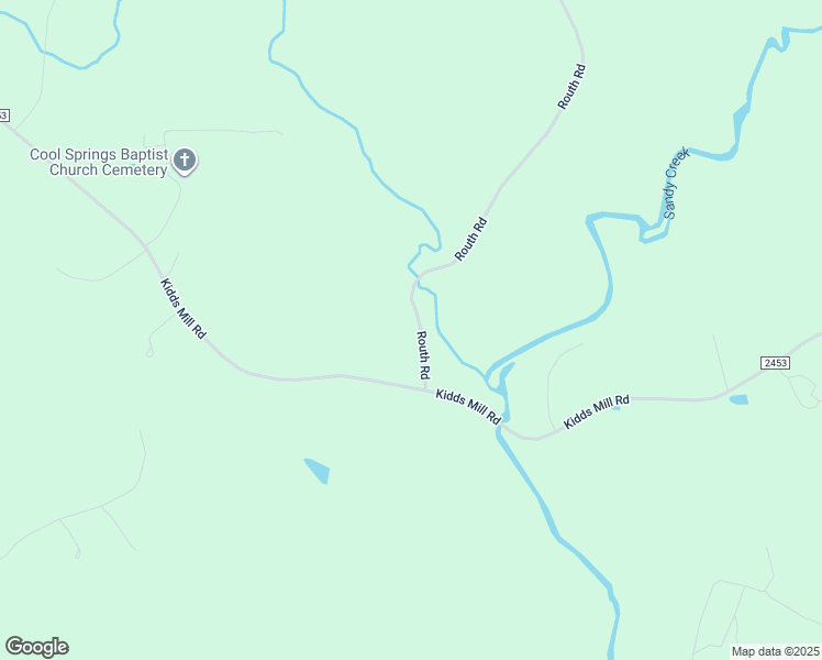 map of restaurants, bars, coffee shops, grocery stores, and more near 2469 Routh Road in Franklinville