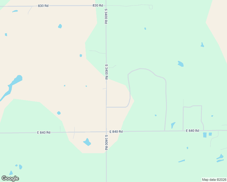 map of restaurants, bars, coffee shops, grocery stores, and more near 830659 South 3400 Road in Chandler