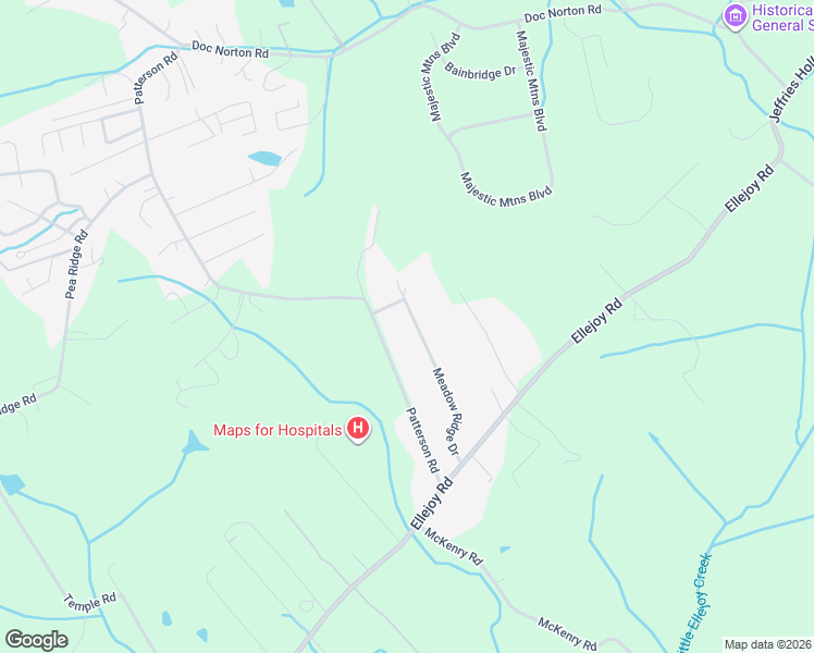 map of restaurants, bars, coffee shops, grocery stores, and more near 711 Meadow Ridge Drive in Walland