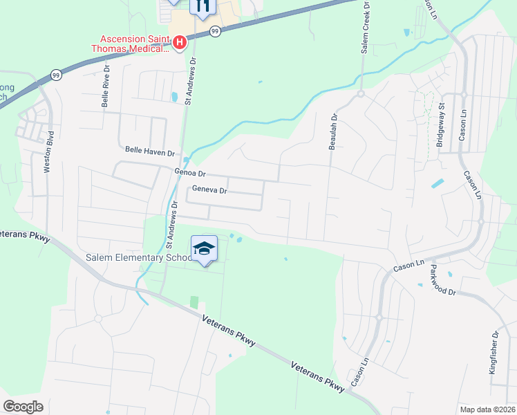 map of restaurants, bars, coffee shops, grocery stores, and more near 3635 Banyon Drive in Murfreesboro