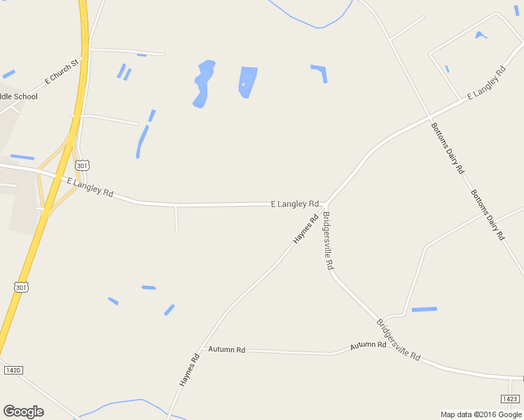 map of restaurants, bars, coffee shops, grocery stores, and more near 6350 East Langley Road in Elm City