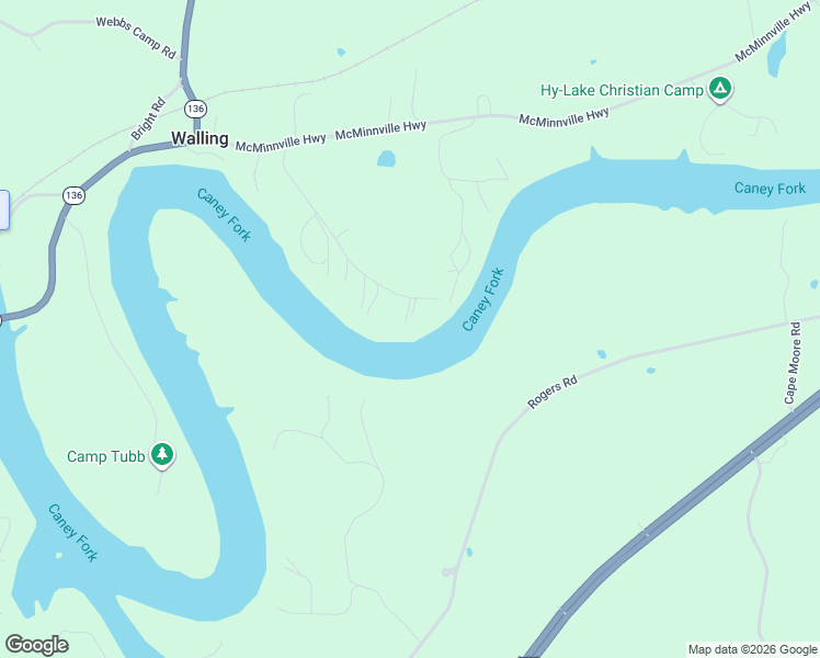 map of restaurants, bars, coffee shops, grocery stores, and more near 558 Lakeview Road in Walling