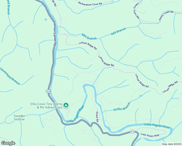 map of restaurants, bars, coffee shops, grocery stores, and more near 3514 Emerald Way in Sevierville