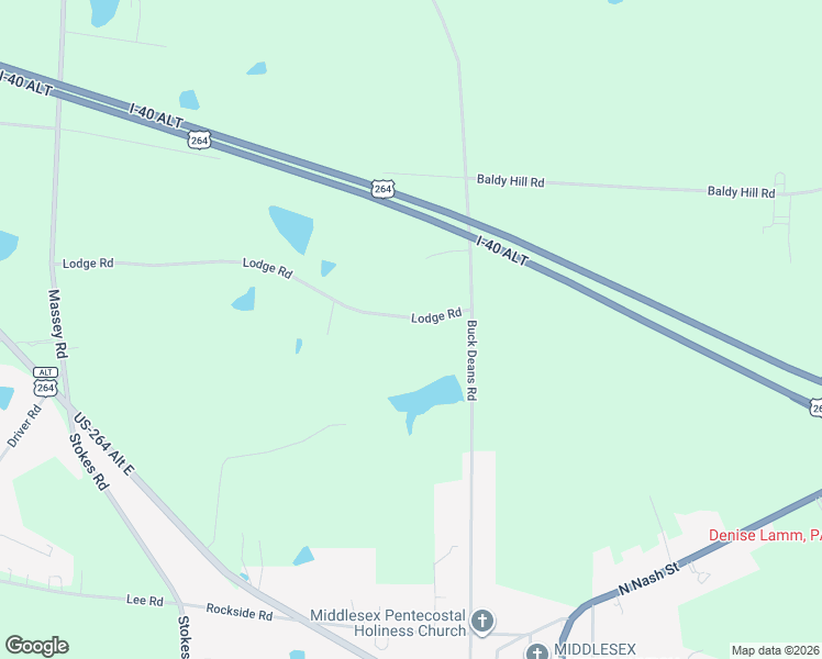 map of restaurants, bars, coffee shops, grocery stores, and more near 11558 Lodge Road in Middlesex