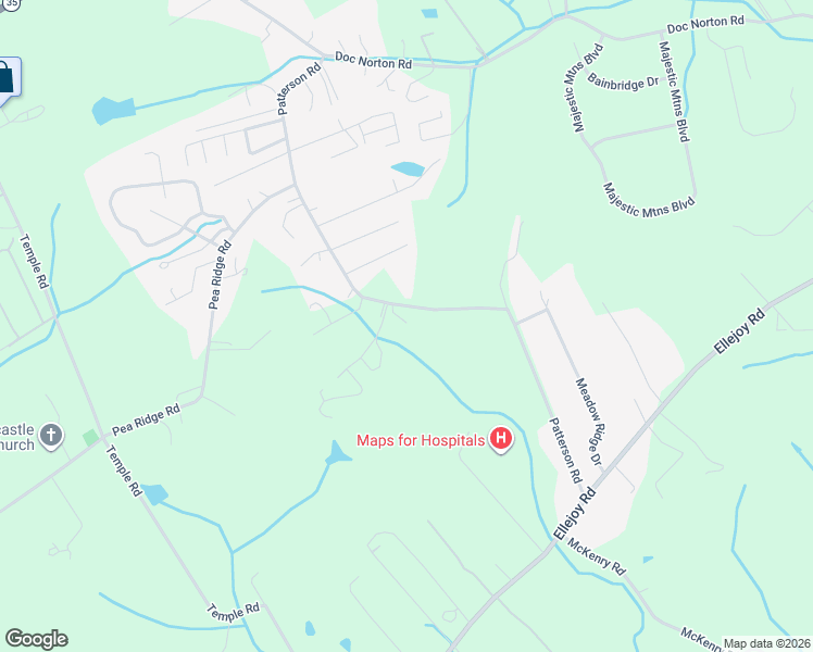 map of restaurants, bars, coffee shops, grocery stores, and more near 105 Country Fields Way in Walland