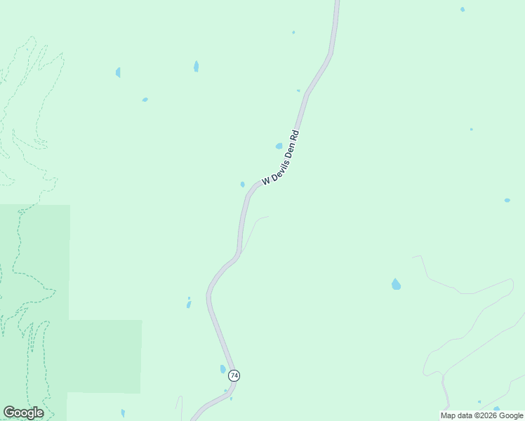 map of restaurants, bars, coffee shops, grocery stores, and more near 10347 West Devils Den Road in Winslow