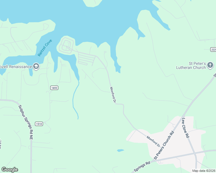 map of restaurants, bars, coffee shops, grocery stores, and more near 6184 Monford Drive in Conover