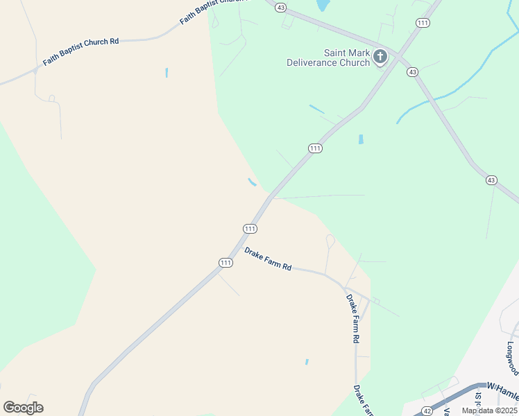 map of restaurants, bars, coffee shops, grocery stores, and more near 1872 North Carolina 111 in Pinetops