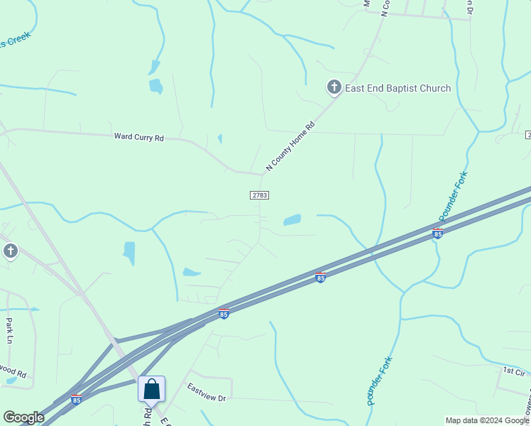 map of restaurants, bars, coffee shops, grocery stores, and more near 1143 North County Home Road in Lexington