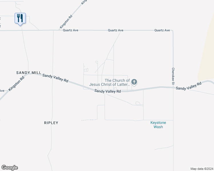 map of restaurants, bars, coffee shops, grocery stores, and more near 2490 Jade Avenue in Sandy Valley
