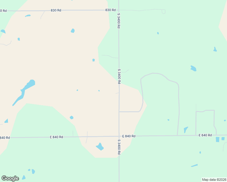 map of restaurants, bars, coffee shops, grocery stores, and more near 830659 S 3400 Rd in Chandler