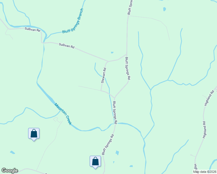 map of restaurants, bars, coffee shops, grocery stores, and more near 150 Stewart Road in Smithville